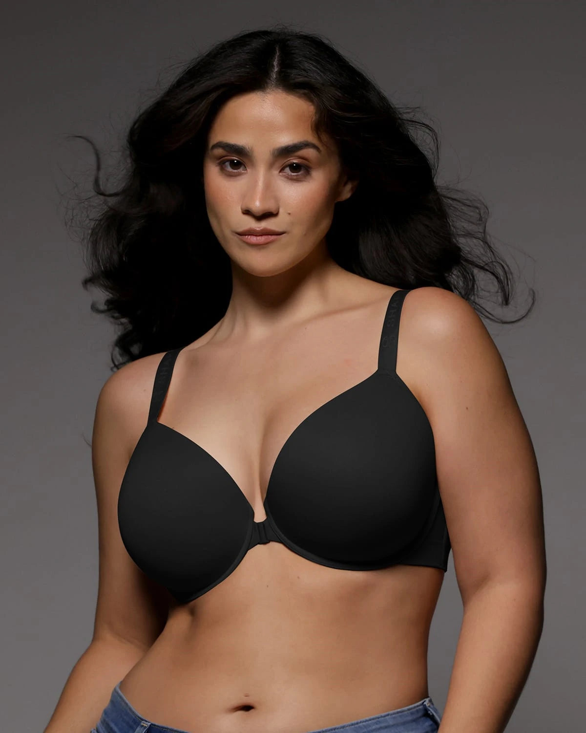Front Closure Underwire T-Shirt Bra - Comfortable Support for Everyday Wear, Workouts & Layering