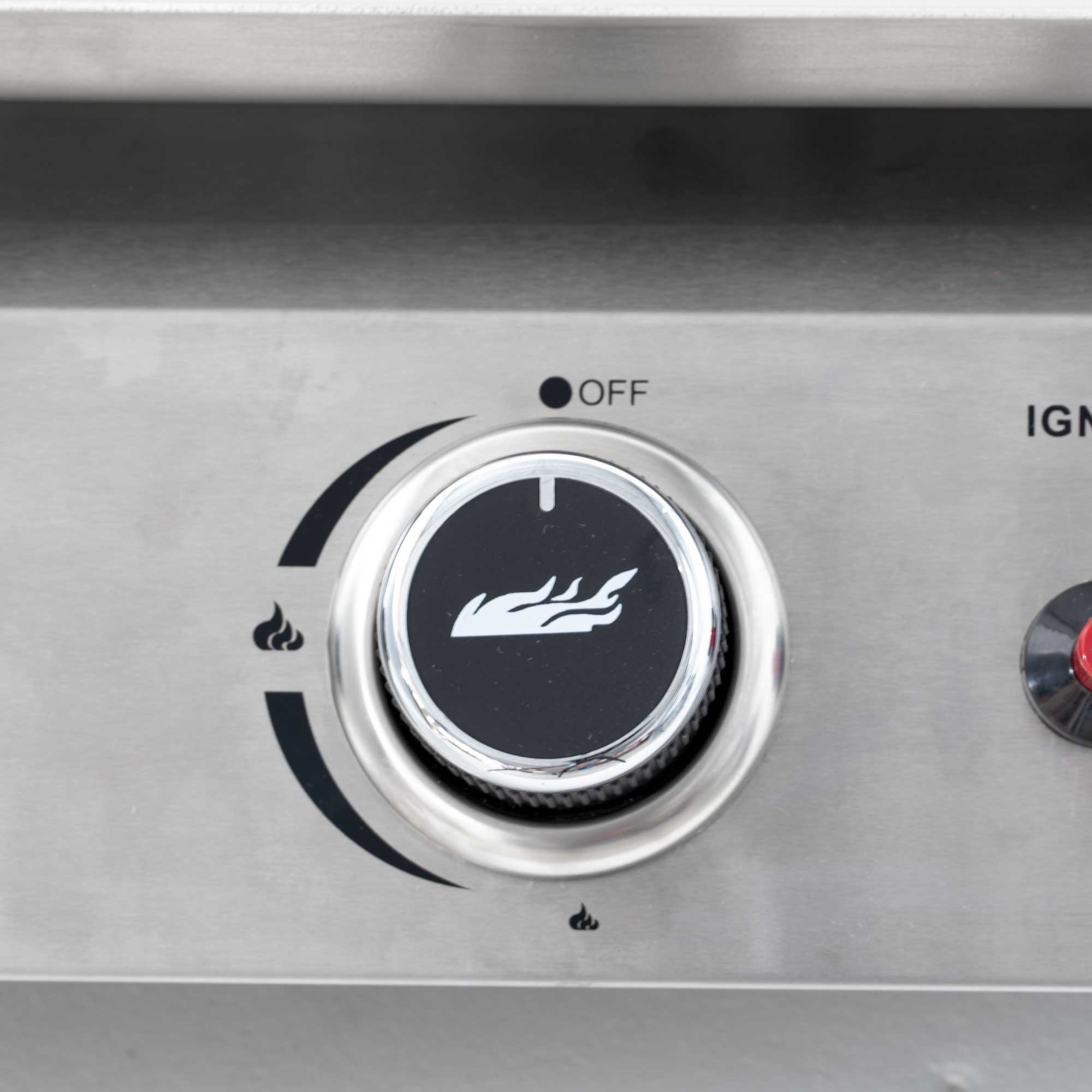 4 Burner Portable Gas Griddle with Warming Rack - 10kW Stainless Steel Commercial Flat Top Grill - Perfect for Outdoor Cooking, Camping, and Backyard BBQs