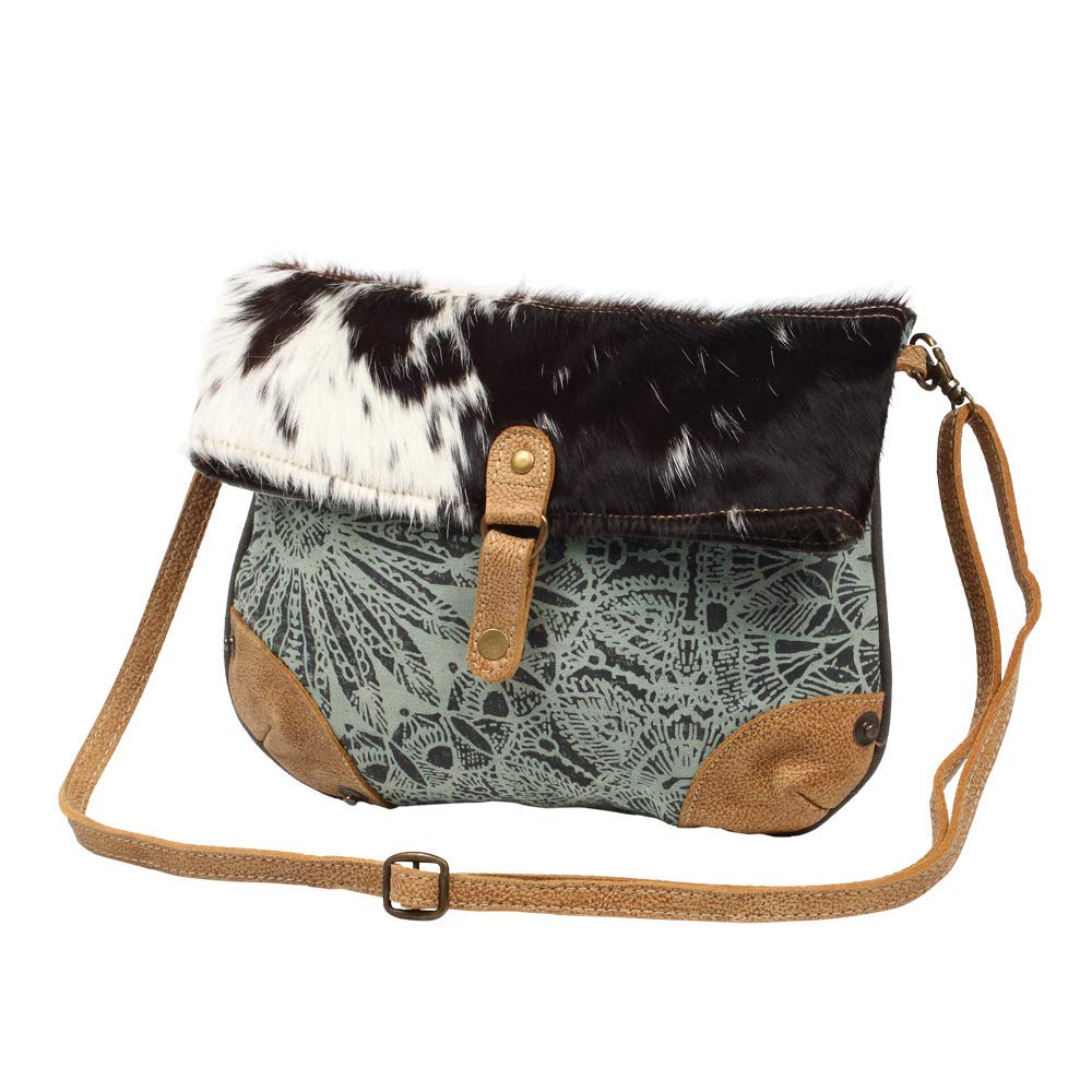 Myra Macey Canvas & Leather Crossbody Bag - Stylish for Daily Use