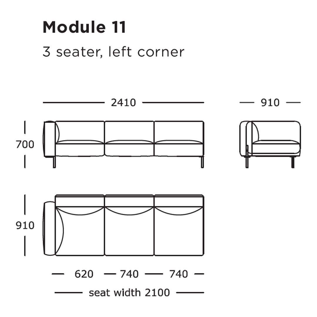 Modular Sofa Set - 9 or 16 Piece Sectional Couch for Living Room, Lounge & Office - Modern Customizable Furniture for Home Decor