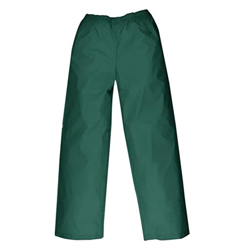 Red Ledge Youth Rainstop Pant - Waterproof Hiking Pants for Boys & Girls - Green - Large - Perfect for Outdoor Adventures & Rainy Day Activities