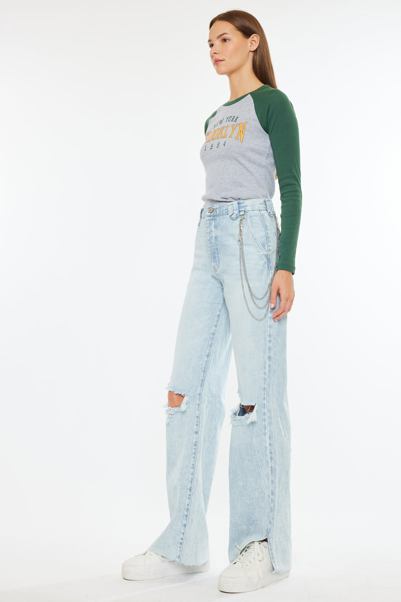 Gigi Ultra High Rise 90's Flare Jeans for Women - Vintage Retro Stretch Denim Pants | Perfect for Casual Outfits, Parties & 90s Fashion Looks