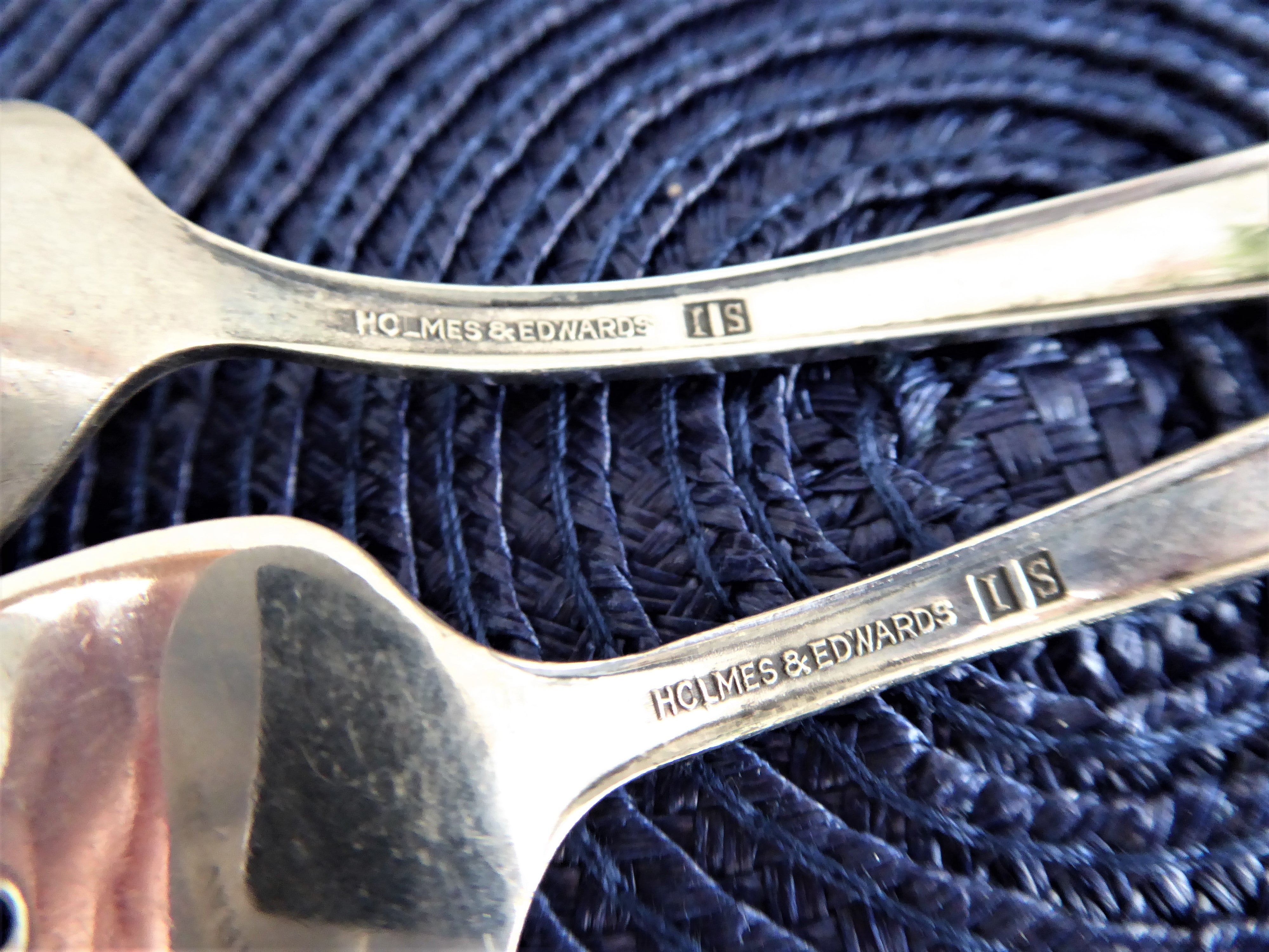 Vintage Holmes Edwards Spring Garden 1949 Silverplate Baby Spoon and Fork Set - Perfect for Toddler Mealtime & Special Occasions