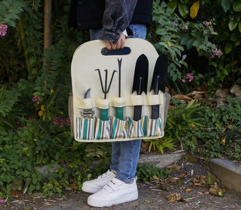 **Heavy Duty Gardening Tote Bag with PE Board & 13 Pockets - Waterproof Garden Tool Organizer for Lawn, Yard & Home Storage - Perfect for Gardening, Landscaping & Outdoor Activities**
