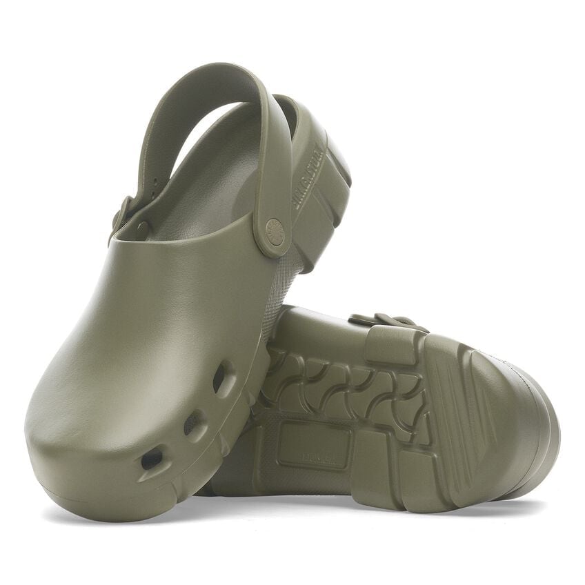 Birkenstock Birki Flow Khaki Sandals - Comfortable & Stylish Unisex Slides for Men and Women - Perfect for Casual Wear, Beach, and Home