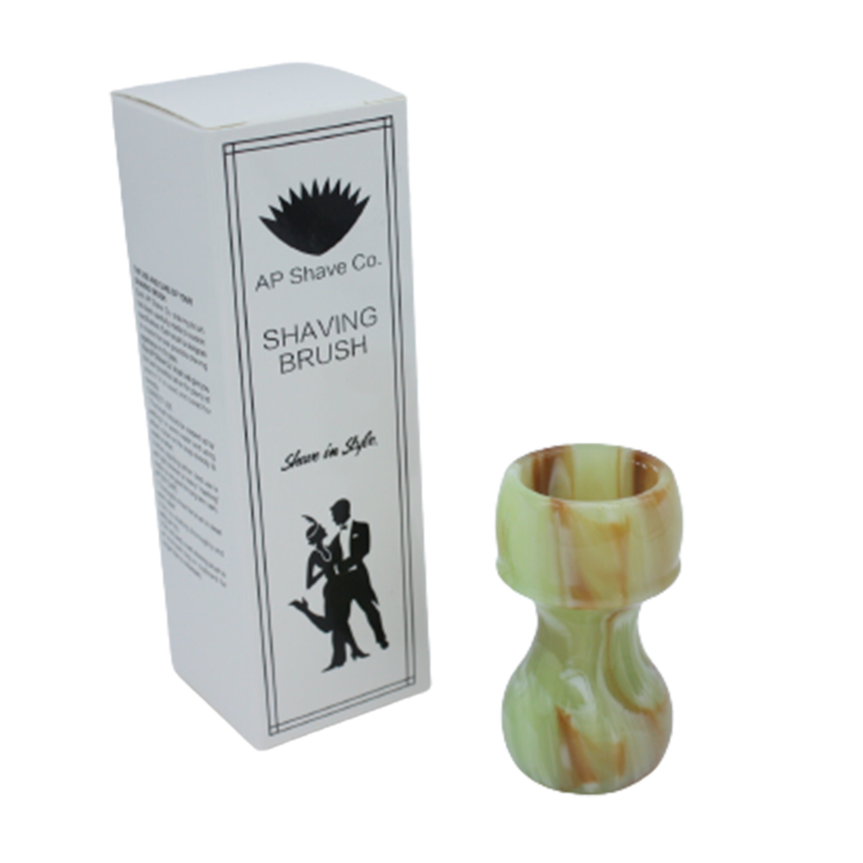 Premium Jade Handcrafted Shaving Brush Handle for Men - Fits 24mm & 26mm Knots - Luxury Wet Shaving & Grooming Essential for Barbershop & Home Use