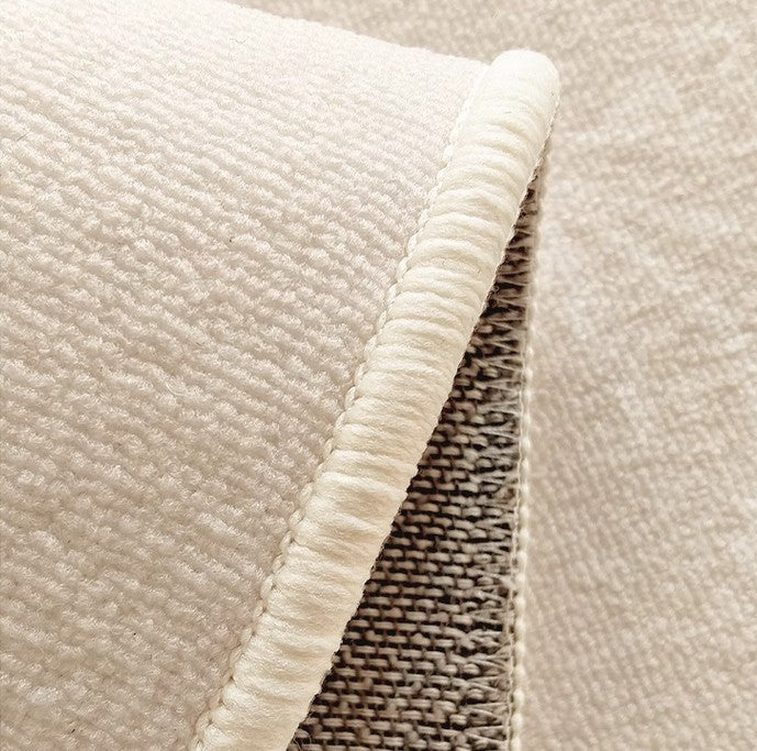 Modern Round Bathroom Rugs - Non-Slip Circular Floor Mat for Living Room, Bedroom & Under Coffee Table - Soft Contemporary Home Decor for Cozy Spaces