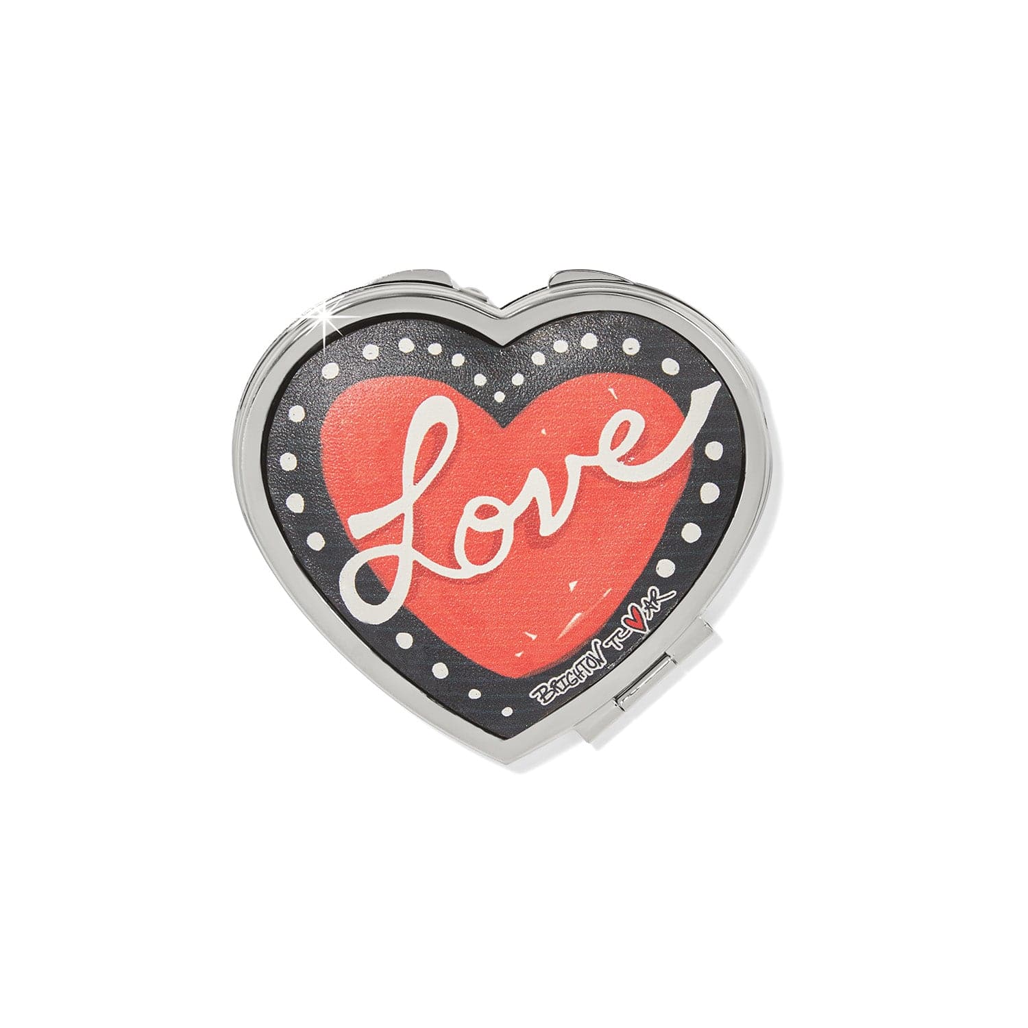 Best Friends Furever Heart Compact Mirror - Cute Friendship Gift for Women, Portable Makeup Mirror for Purse, Travel & Everyday Use