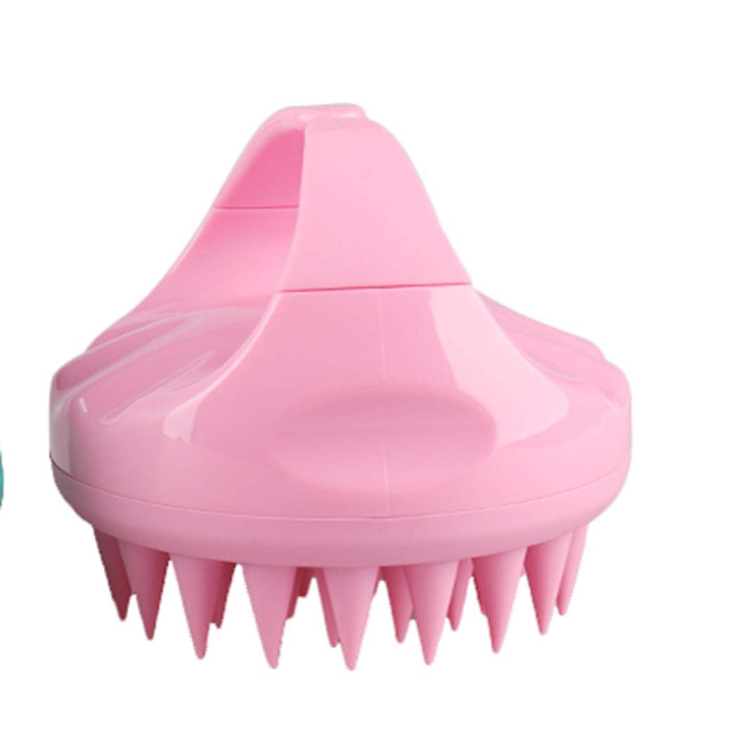 Handheld Silicone Body Massage Brush - Cellulite Remover & Fascia Release Tool for Shower, Bath, Hair & Scalp Care - Pink Exfoliating Brush for Skin & Head Cleansing (Perfect for Spa Days & Self-Care Routines)