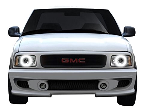 Flashtech LED RGB Multi-Color Halo Ring Headlight Kit with ColorFuse Technology - Bluetooth & RF Remote Control, Smartphone APP Compatible - Fits GMC Sonoma 1994-1997 Models | Upgrade Your Truck Lighting for Night Driving & Custom Car Shows