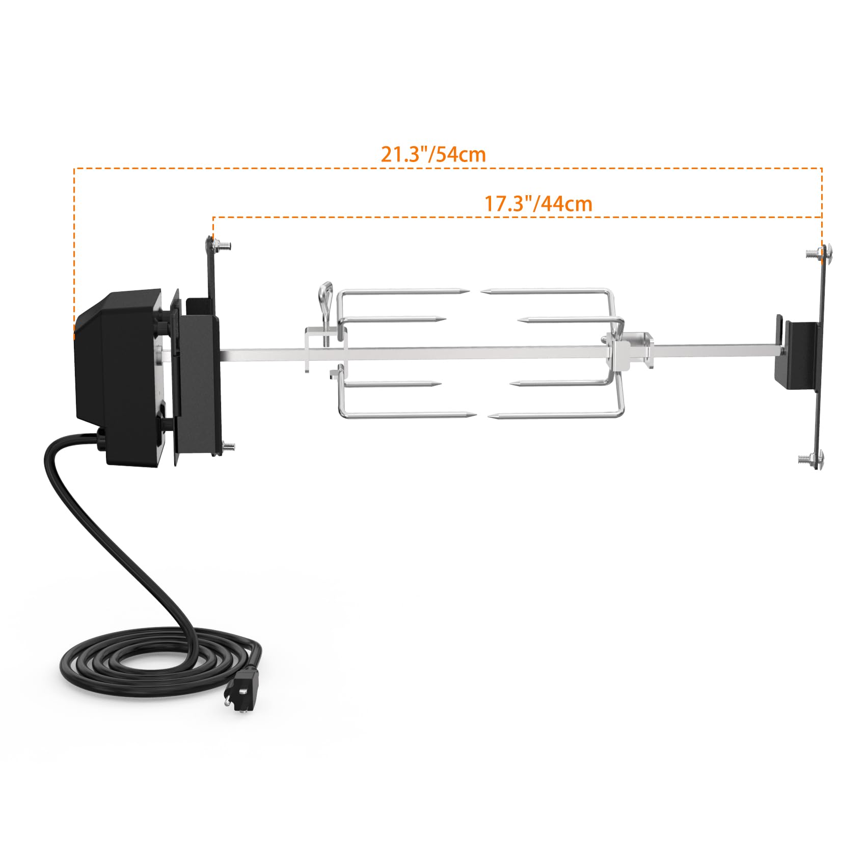 OnlyFire Stainless Steel Rotisserie Kit for Weber 18