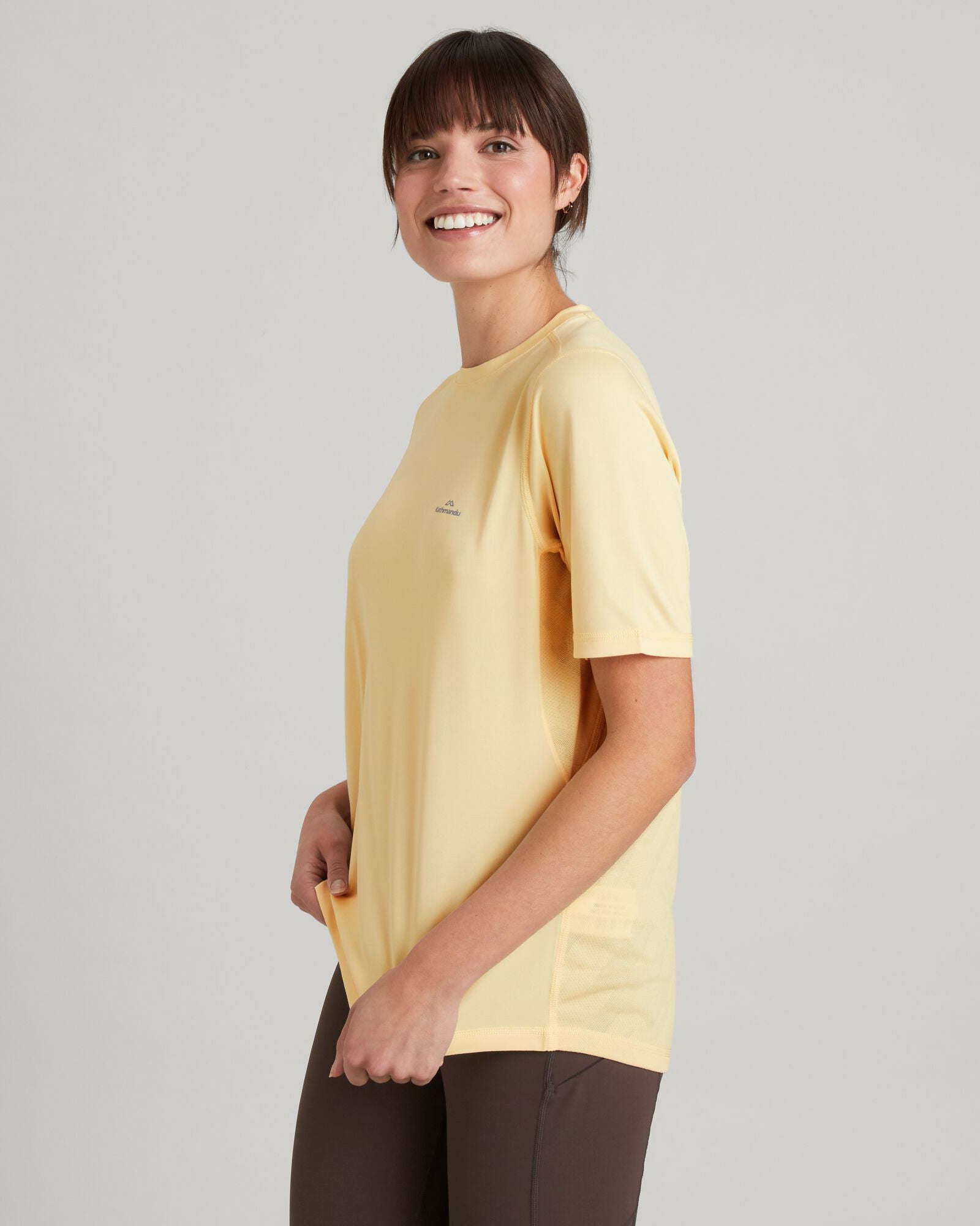 Accion Women's Dri-Motion Short Sleeve Moisture Wicking Active T-Shirt - Breathable Workout Top for Running, Yoga & Gym