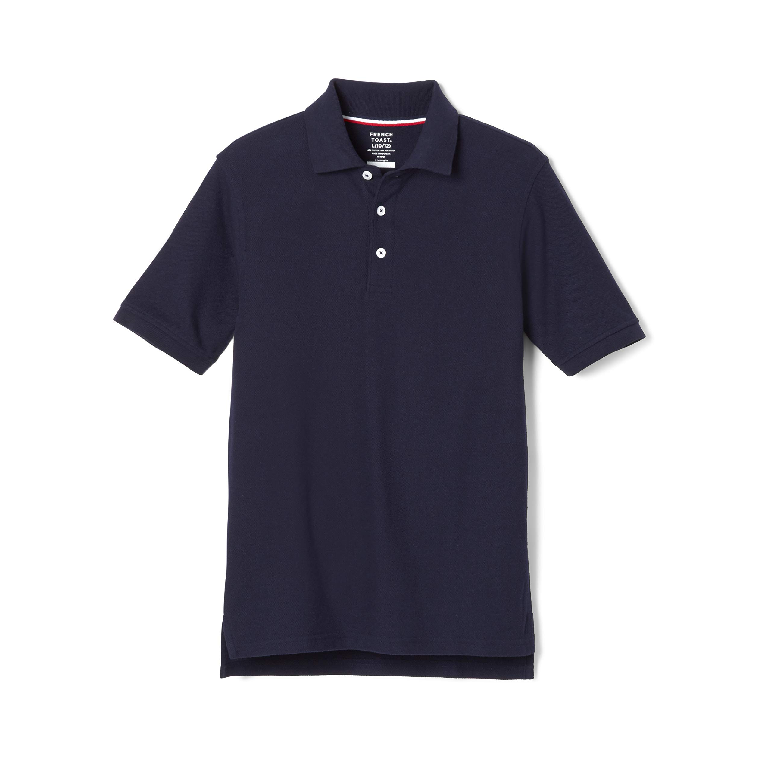 French Toast Boys' Short Sleeve Pique Polo Uniform Shirt - Standard & Husky Sizes | Comfortable School Uniform for Boys | Perfect for School, Church & Special Occasions