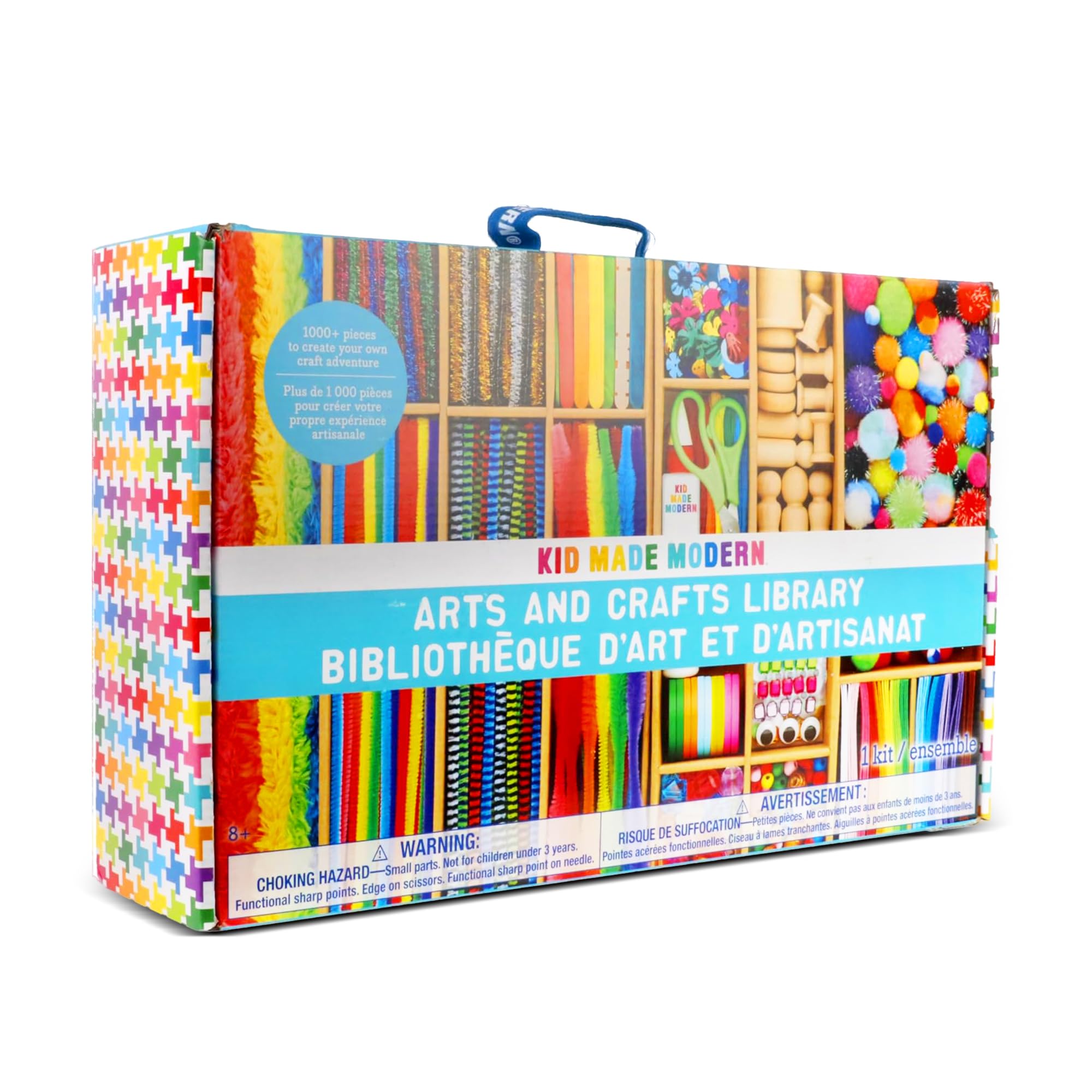 Kid Made Modern Arts and Crafts Kit - 1000+ Piece DIY Craft Supplies for Kids Ages 4-12, Creative Art Projects for Boys & Girls, Perfect for Birthday Gifts, Classroom Activities & Family Bonding
