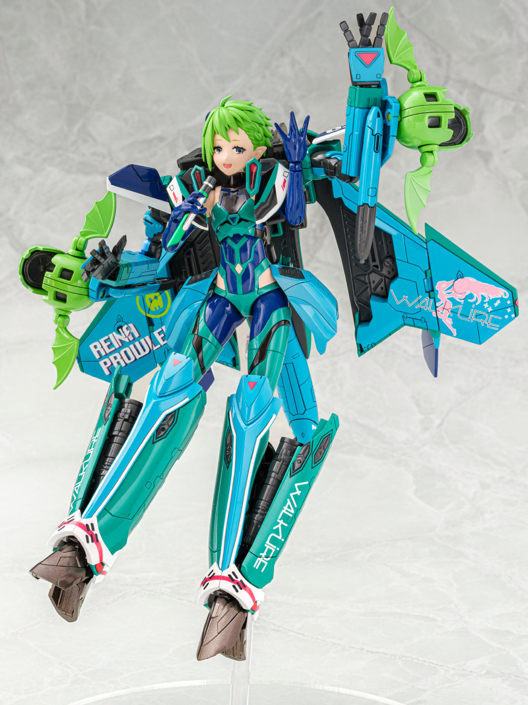 Aoshima Macross Delta VFG Variable Fighter Girls VF-31A Kairos Reina Prowler 1/72 Scale Model Kit - Anime Collectible for Display & Gundam Fans