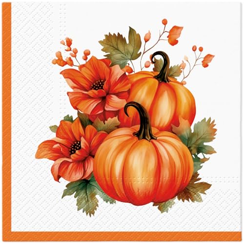 Pumpkin with Flowers