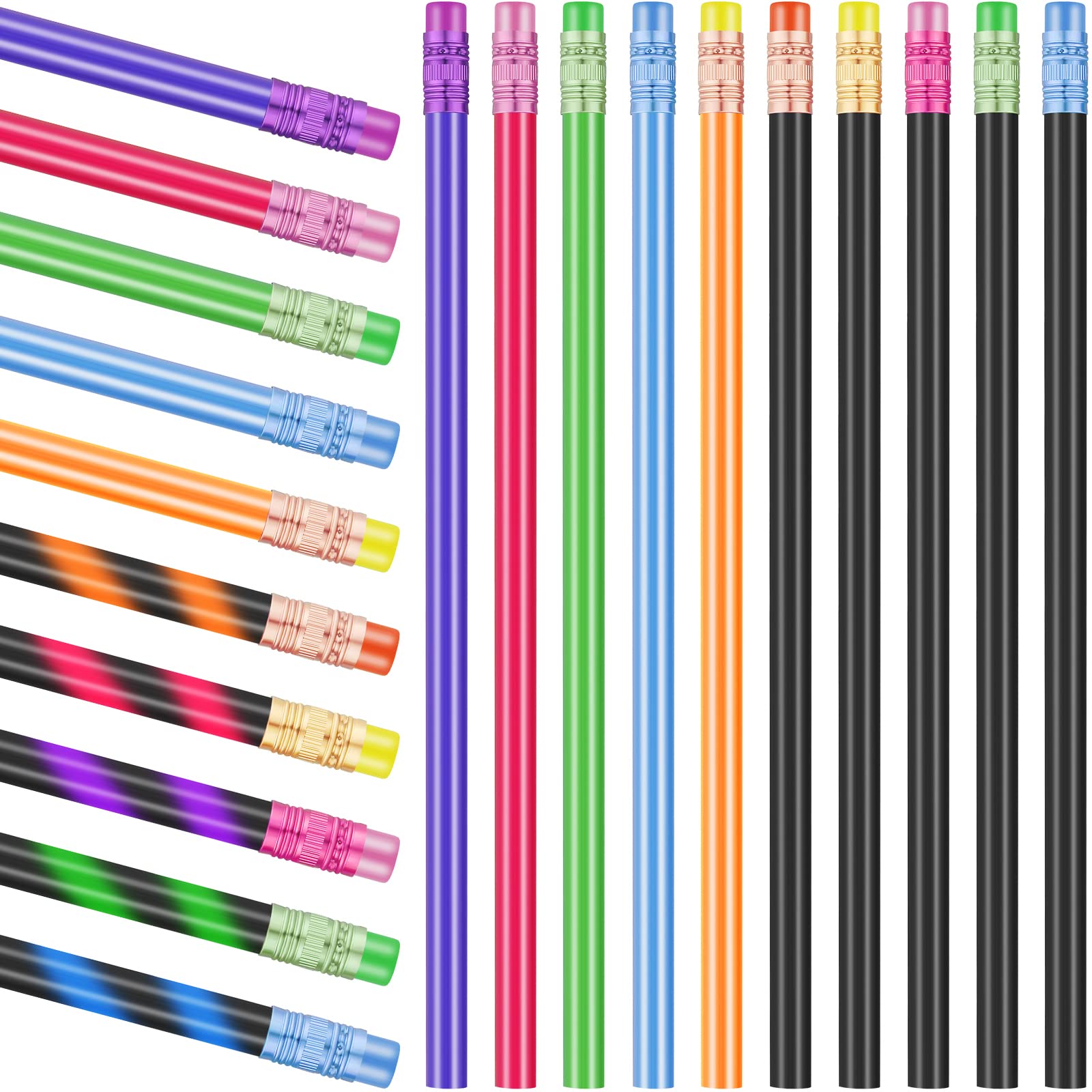 Outus 120pcs Color Changing Mood Pencils - Thermochromic 2B Pencils with Eraser for School & Art