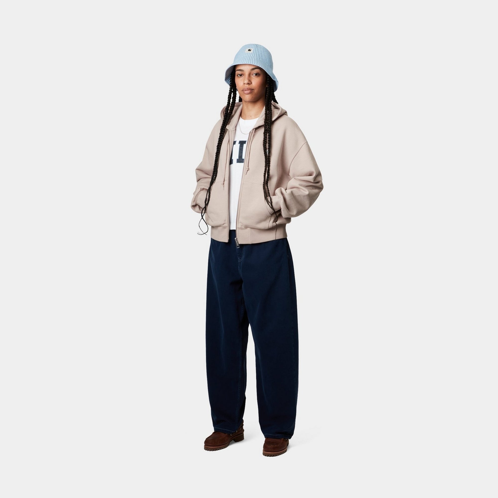 Women's Casey Hooded Jacket - Dusky Beige & Silver | Waterproof Windbreaker for Outdoor Hiking, Camping & Fall Fashion