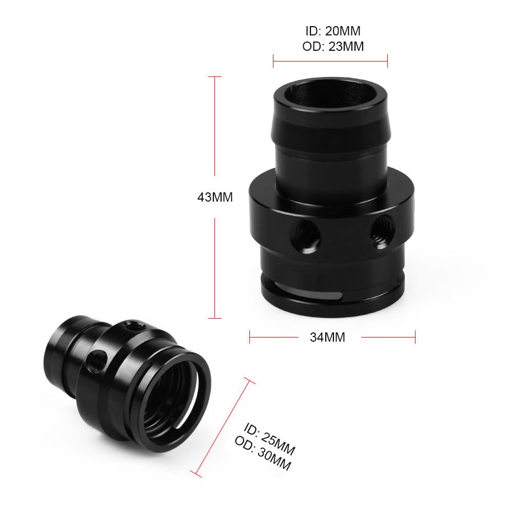High Performance Vacuum Sensor Adapter Kit for Turbo Boost - Compatible with Audi A4 A5 TSI & Passat 2.0T - Black - Perfect for Engine Tuning & Performance Upgrades