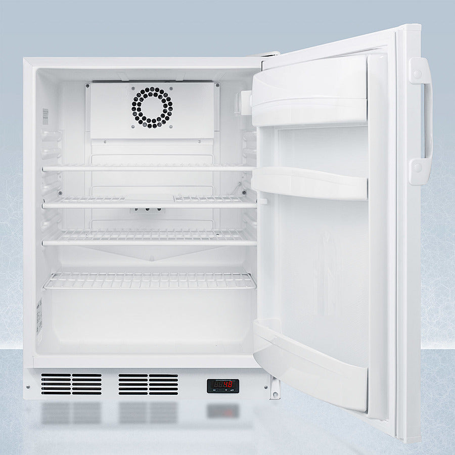 Accucold 24 Inch Wide All Refrigerator with Auto Defrost - ADA Compliant, Energy Efficient, FF6LWPLUS2ADA - Perfect for Home, Office, or Commercial Use
