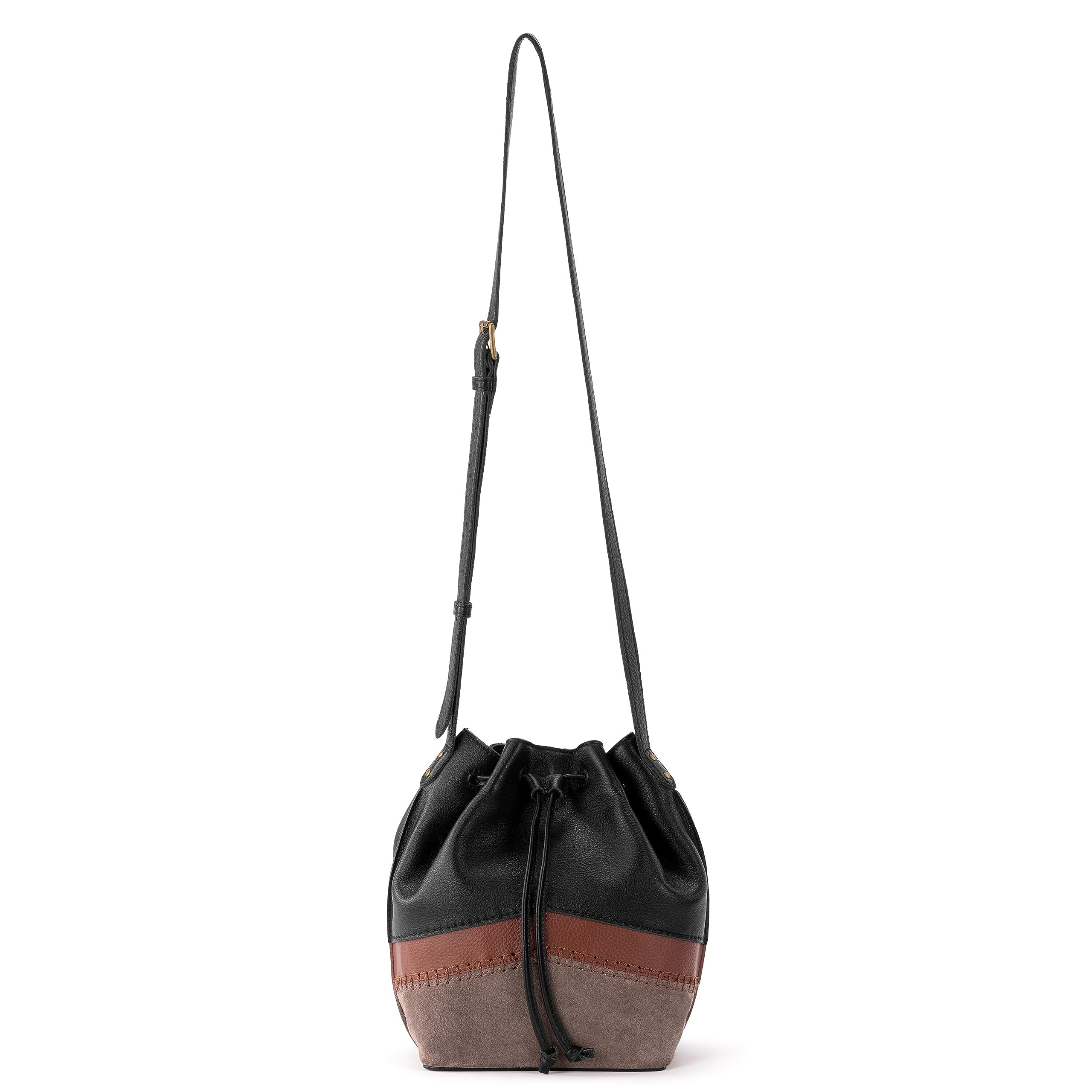 The Sak Ivy Leather Drawstring Bucket Bag - Convertible Crossbody Purse for Women | Perfect for Work, Travel & Everyday Use