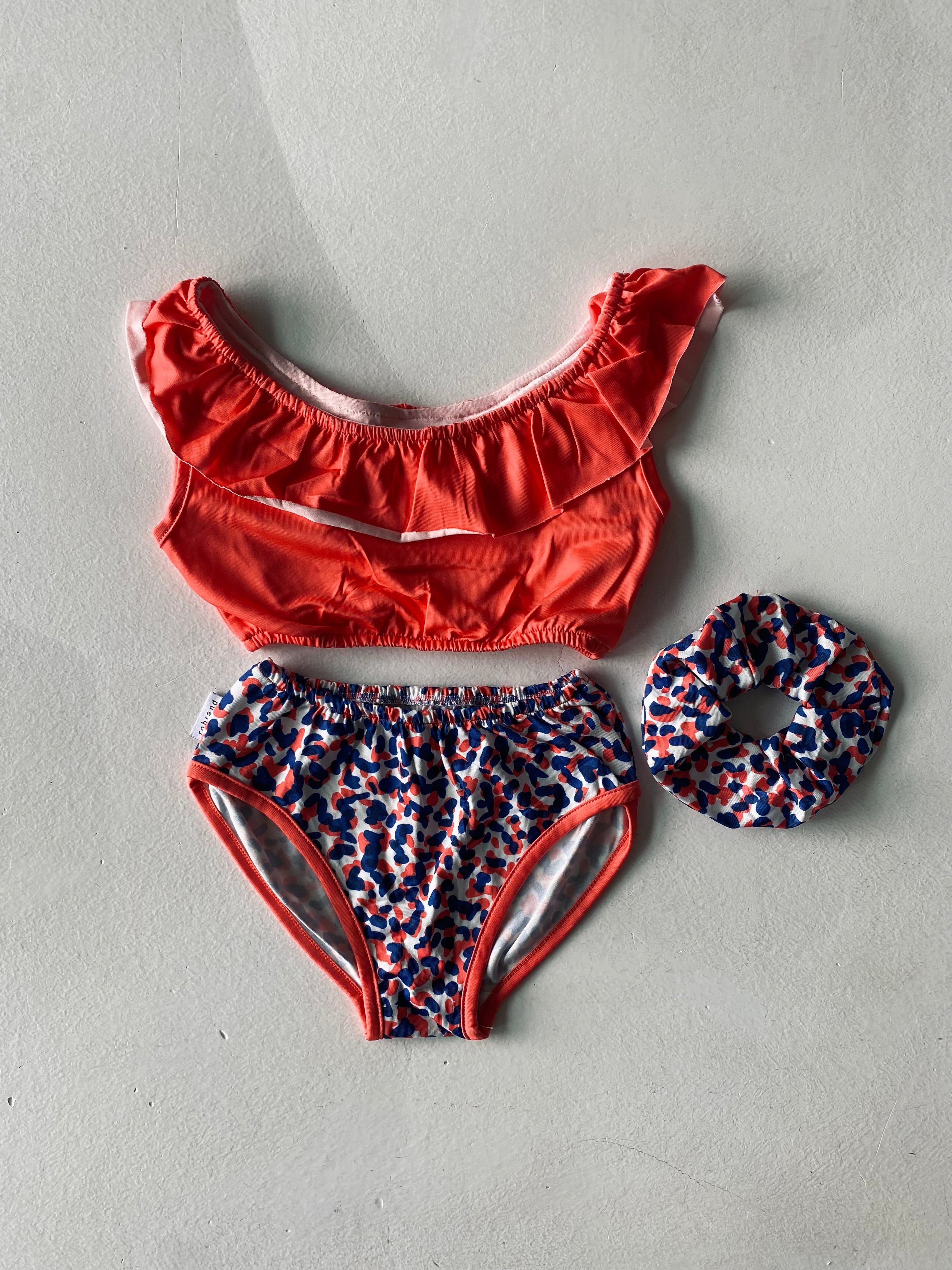 Quick-Dry Bikini Set with Hair Clip for Teen Girls - Perfect for Swimming, Beach Vacations & Summer Pool Parties