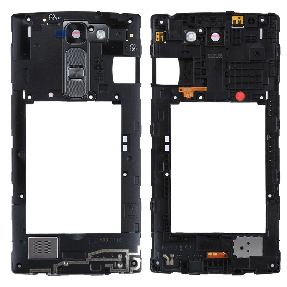 LG C90 H500 Replacement Frame with Speaker & Camera Lens - for Easy Phone Repair