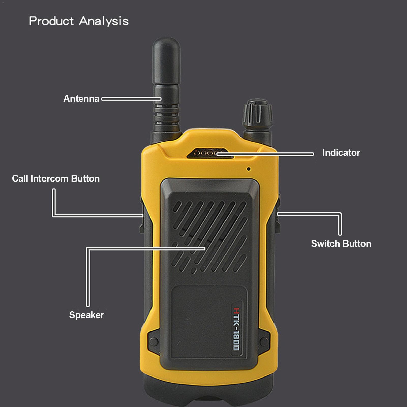 2-Pack Long Range Walkie Talkies for Kids - 200M Portable Radios for Outdoor Adventures, Camping & Hiking - Perfect for Backyard Play, Family Trips and Emergency Communication