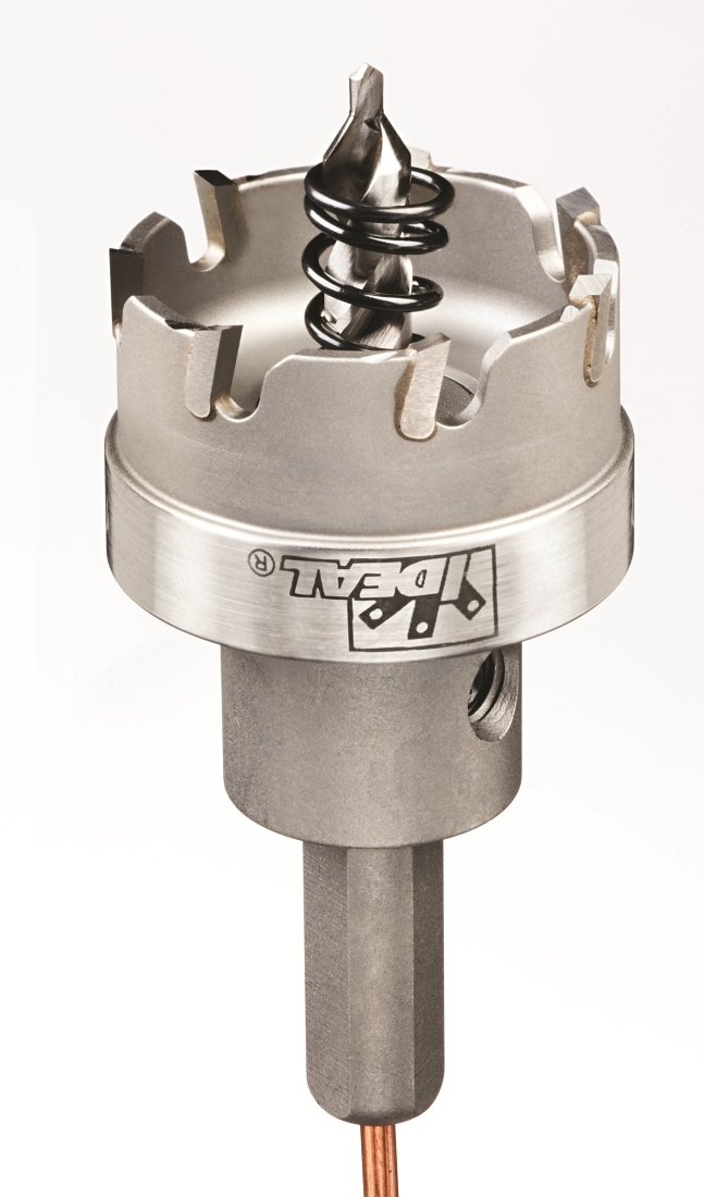 2-7/8 Inch Carbide Hole Cutter - Heavy Duty Metal Cutting Tool for Steel, Stainless Steel & Cast Iron - Perfect for Plumbing, HVAC & Automotive Repair Work