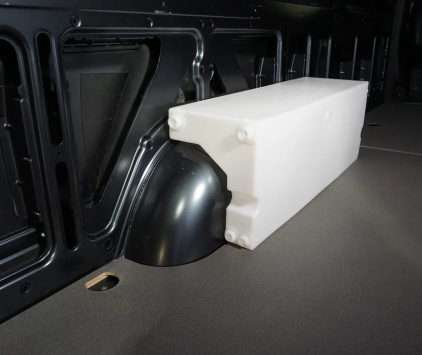 20 Gallon Polyethylene Water Tank for Sprinter Van - Over Fender Mount Fresh Water Storage - Perfect for RV Camping, Off-Grid Living & Emergency Water Supply