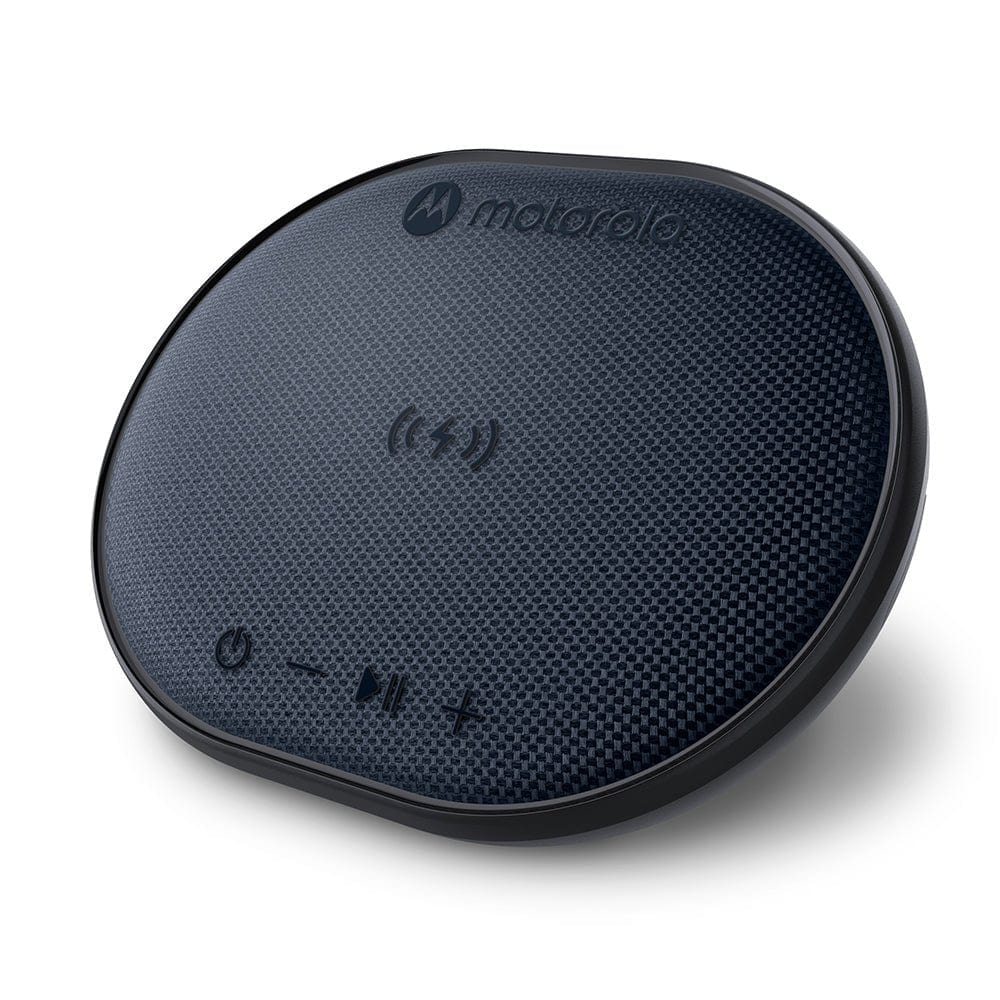 Motorola ROKR 500 Portable Bluetooth Speaker with Wireless Charging Pad - Waterproof Outdoor Speaker for Pool, Beach, Camping & Travel