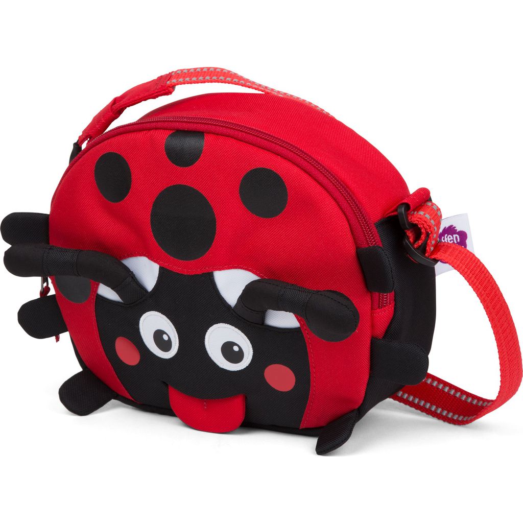 Affenzahn Mini Friend Sling Bag - Cute Ladybug Print Crossbody Purse for Kids & Toddlers | Perfect for School, Travel & Everyday Adventures