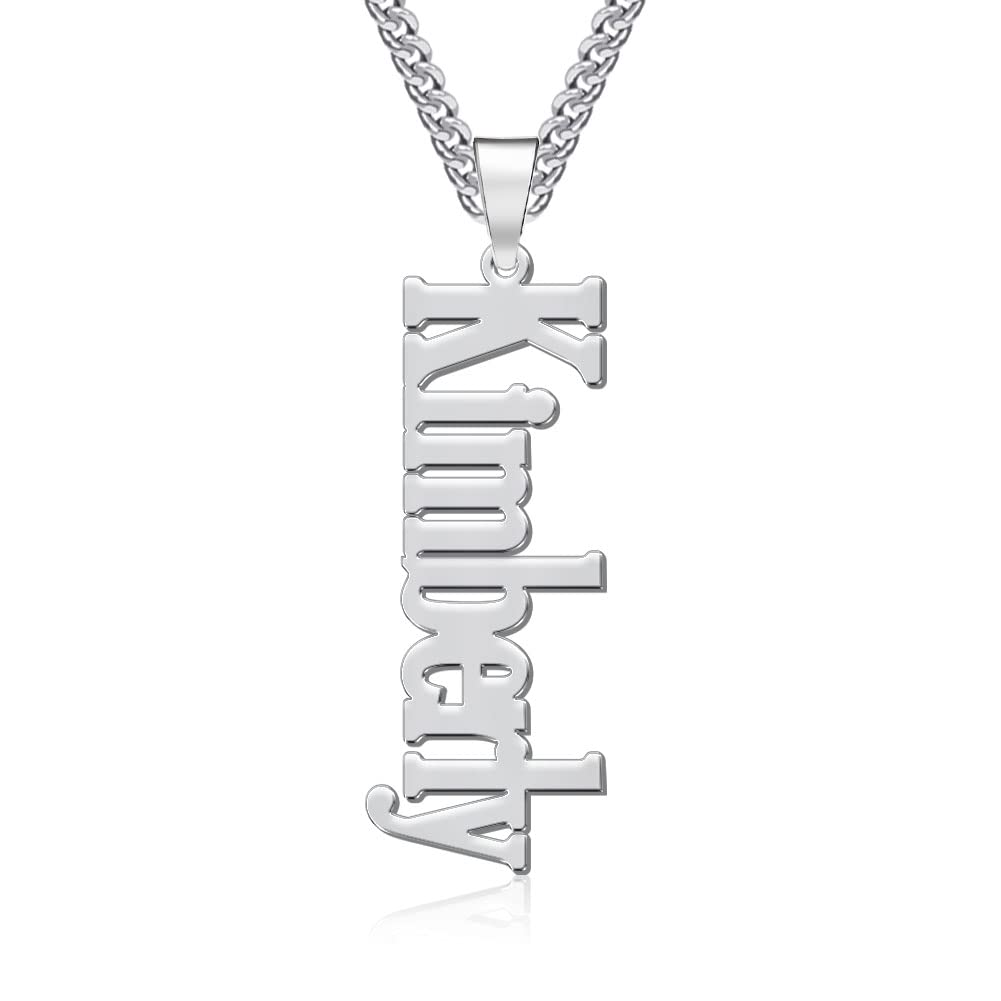 Custom Name Necklace for Men - Personalized Thick Figaro Cuban Chain with Engraved Nameplate | Chunky Miami Cuban Link Necklace | Perfect for Gifts, Anniversaries, and Special Occasions