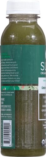 Organic Uber Greens Juice by Suja - Cold Pressed, 12 Fl Oz Bottle (Pack of 1) - Detox & Energy Boost for Active Lifestyles - Perfect for Post-Workout Recovery & Morning Wellness Routine
