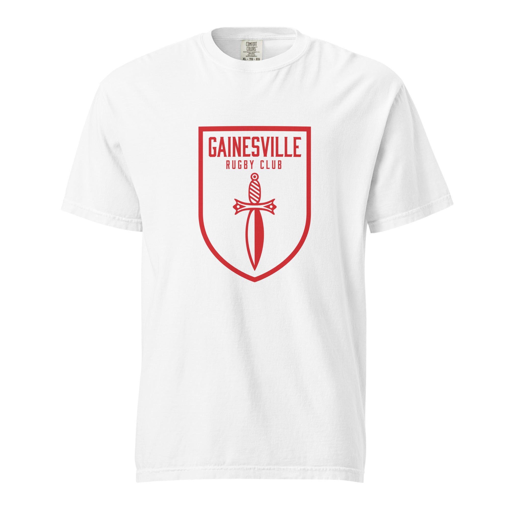 Gainesville Spartans RFC Garment Dyed Cotton T-Shirt | Vintage Rugby Style Tee for Men | Perfect for Game Day & Casual Wear