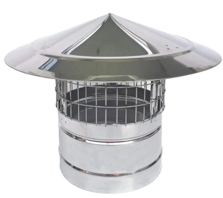 Stainless Steel Chimney Cap - Weatherproof & Durable Roof Chimney Cover for Fireplace & Water Protection - Perfect for Home, Cabin, and Outdoor Use