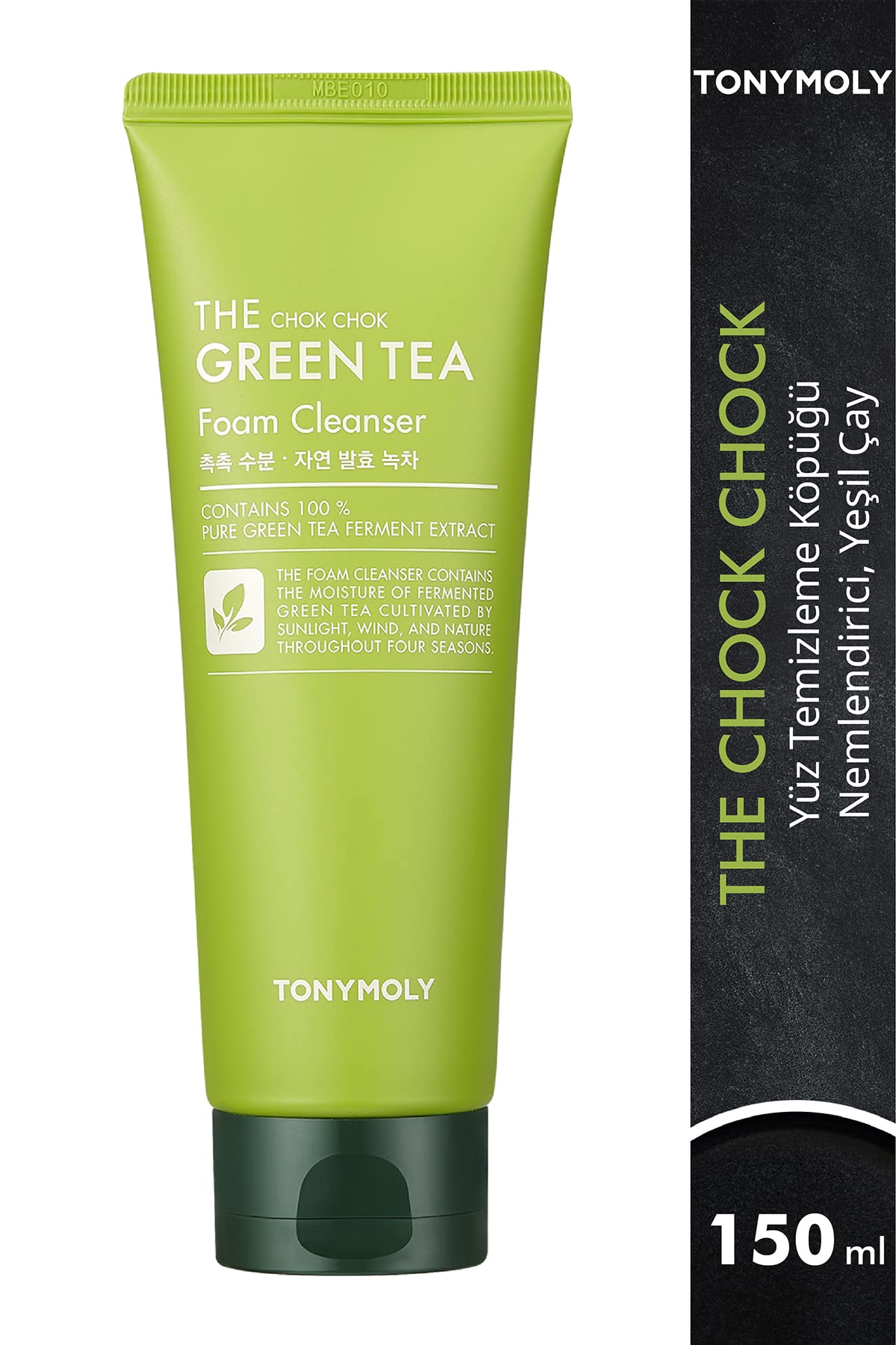 TONYMOLY The Chok Chok Green Tea Foaming Facial Cleanser for Women & Men - Hydrating Korean Skincare Face Wash - Perfect for Daily Cleansing & Easter Basket Stuffers