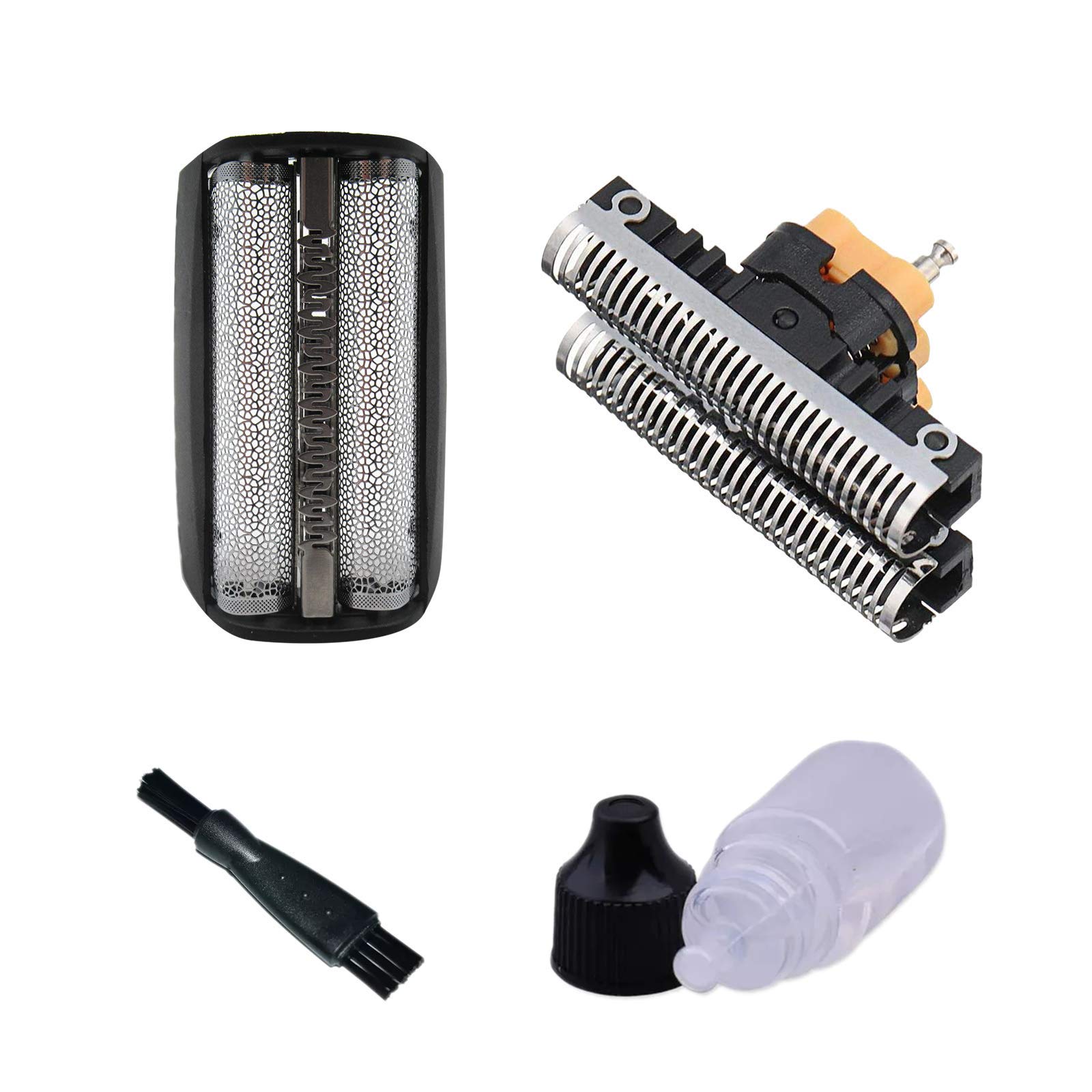 Braun Series 7000, 30B, 310, 330 Replacement Shaver Foil & Cutter Head with Razor Oil & Cleaning Brush - Perfect for Close Shaving & Beard Trimming at Home or Travel