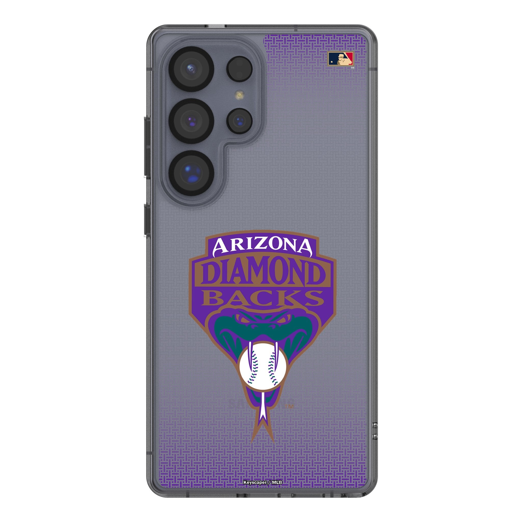 Arizona Diamondbacks 1999-2006 Cooperstown Collection Linen Clear Phone Case for Samsung Galaxy - Perfect for Baseball Fans & Game Day Protection
