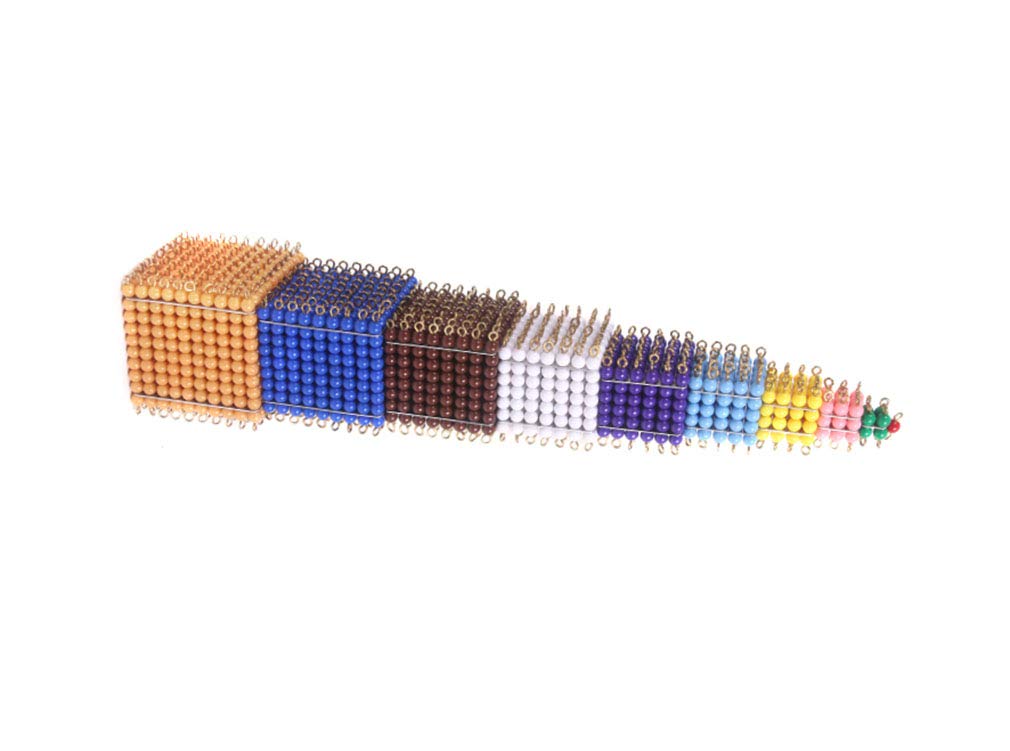 Montessori Color Beads for Kids - Early Learning Math Toys, Geometry & Cognitive Development Teaching Aids | Perfect for Homeschooling, Preschool & Kindergarten STEM Activities