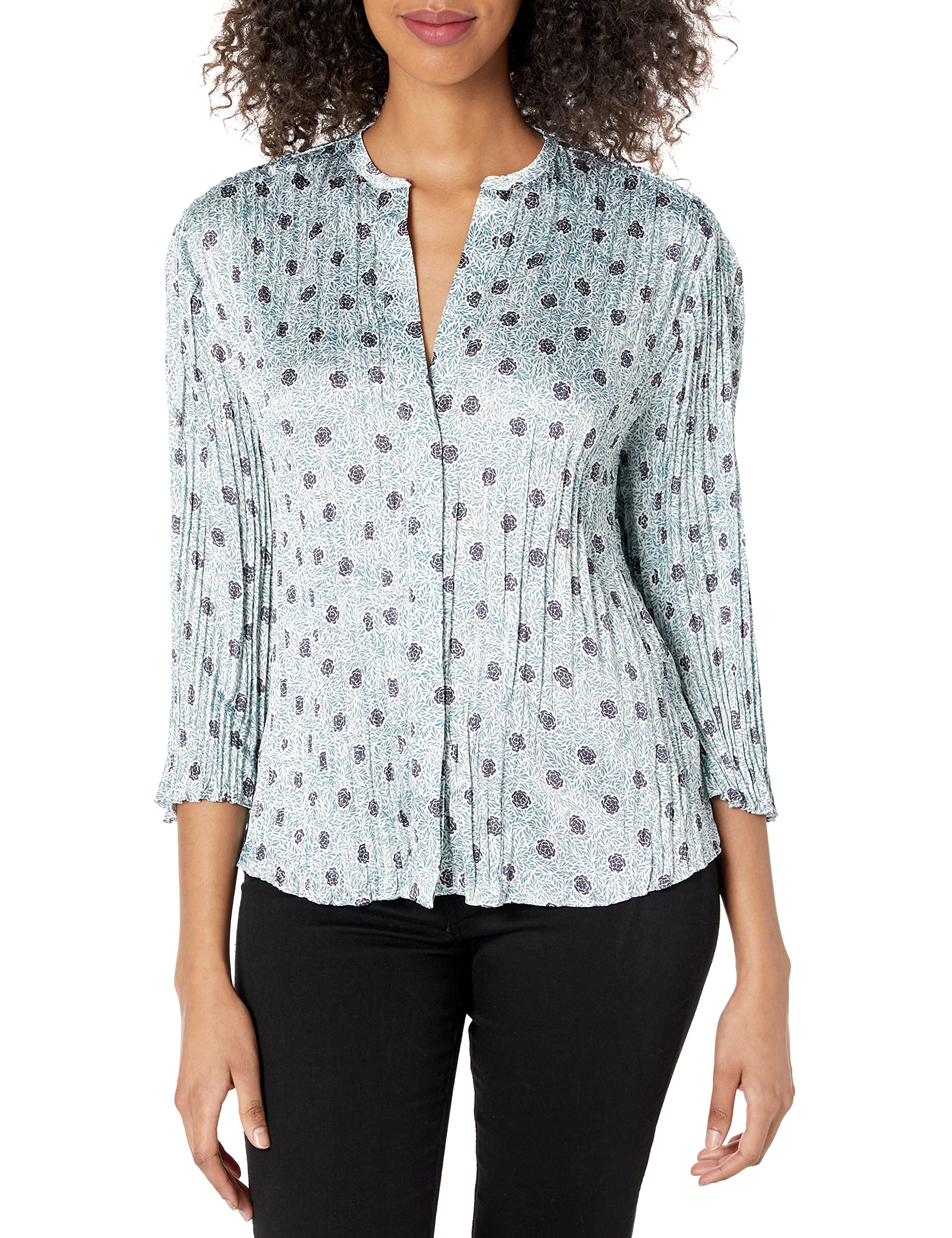Vince Women's Camellia Long Sleeve Pleated Blouse - Elegant Office Wear & Casual Chic Top for Work & Social Events
