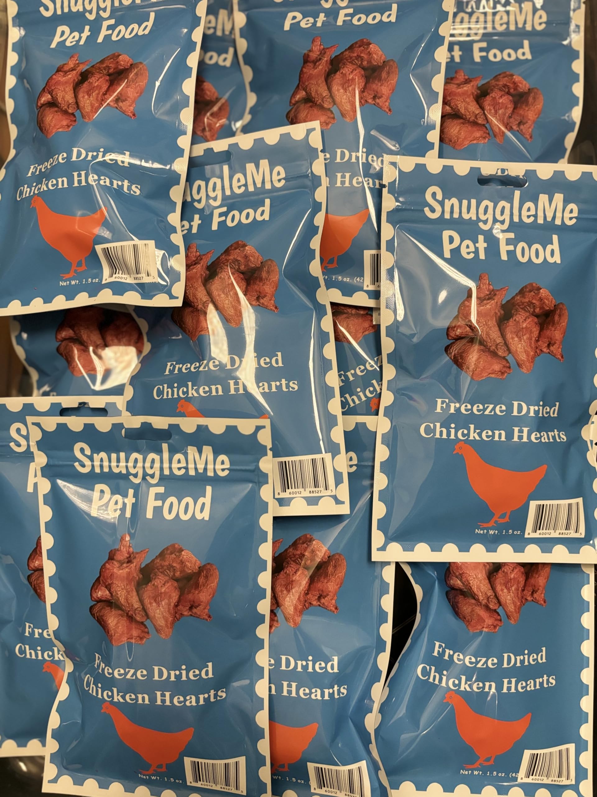 Freeze Dried Chicken Hearts Dog & Cat Treats - All Natural Protein Snacks for Pets - Perfect for Training Rewards, Mealtime Toppers & Dental Health