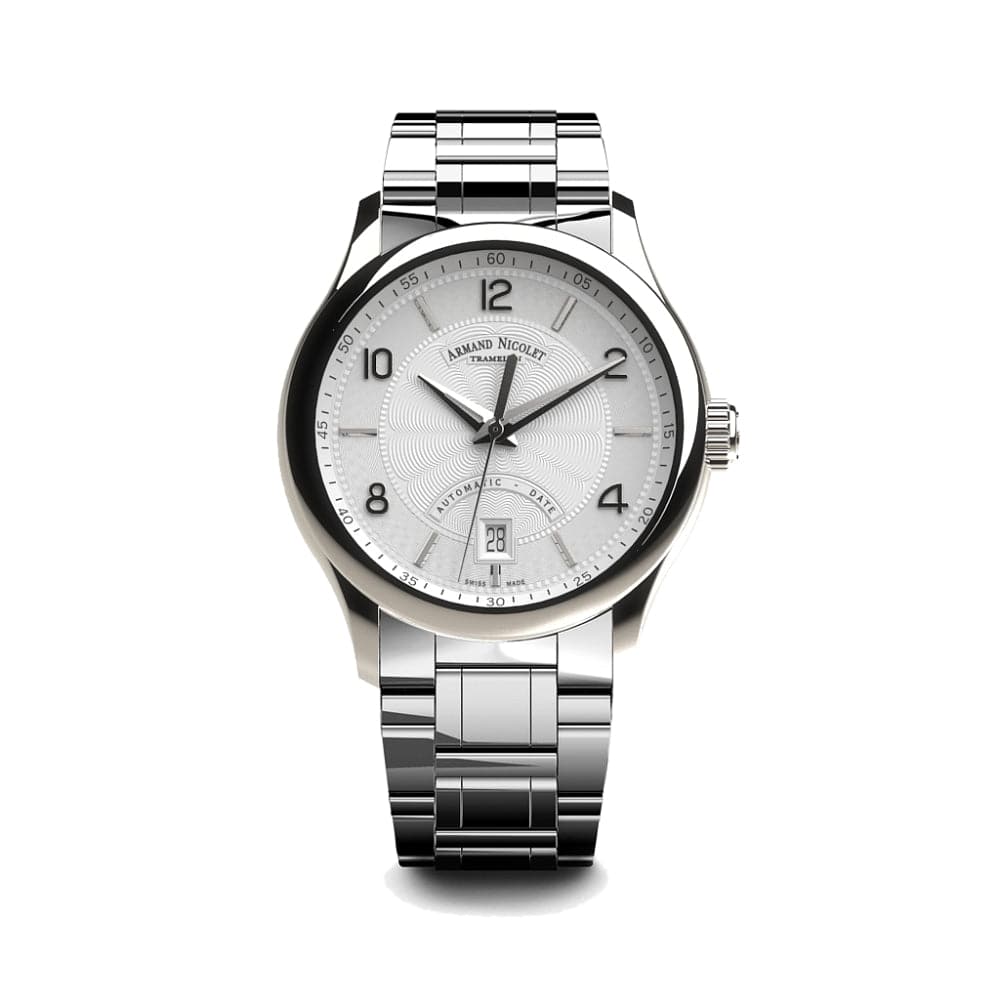ARMAND NICOLET AA840AAA AG M9742 Men's Luxury Automatic Watch with Genuine Leather Strap - Perfect for Business, Formal Events & Gift Giving