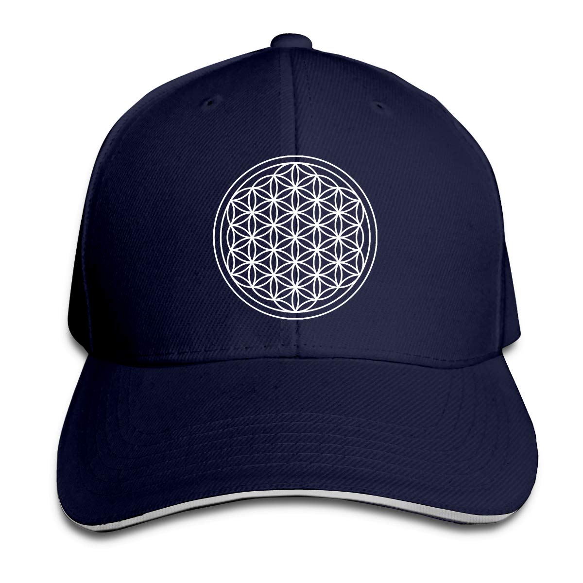 GFGS LKKG Flower of Life Sacred Geometry Unisex Trucker Hat - Baseball Cap for Men & Women - Perfect for Outdoor Activities, Driving, and Casual Wear