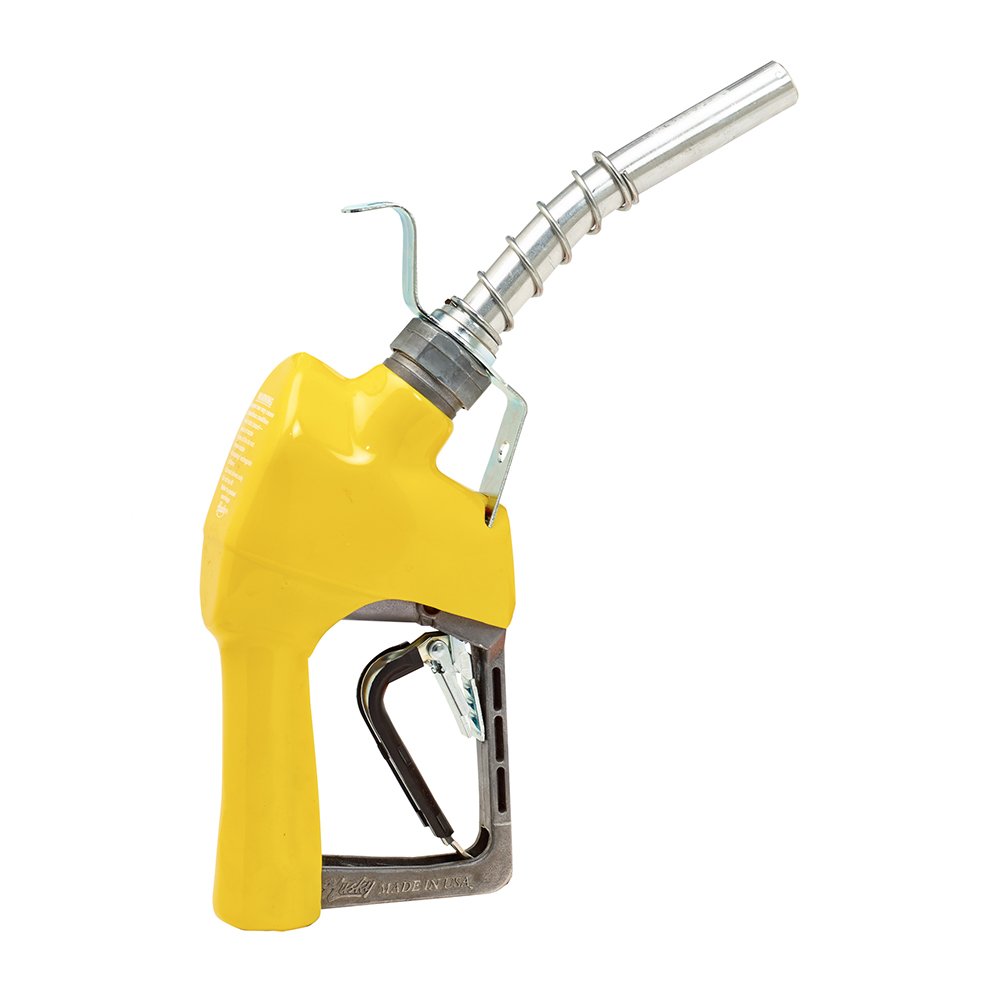 Husky 337003N-05 XFS Light Duty Diesel Nozzle with 3-Notch Clip, Full Grip Guard & Hook - USA Made - Perfect for Gas Stations, Truck Stops & Fuel Dispensing