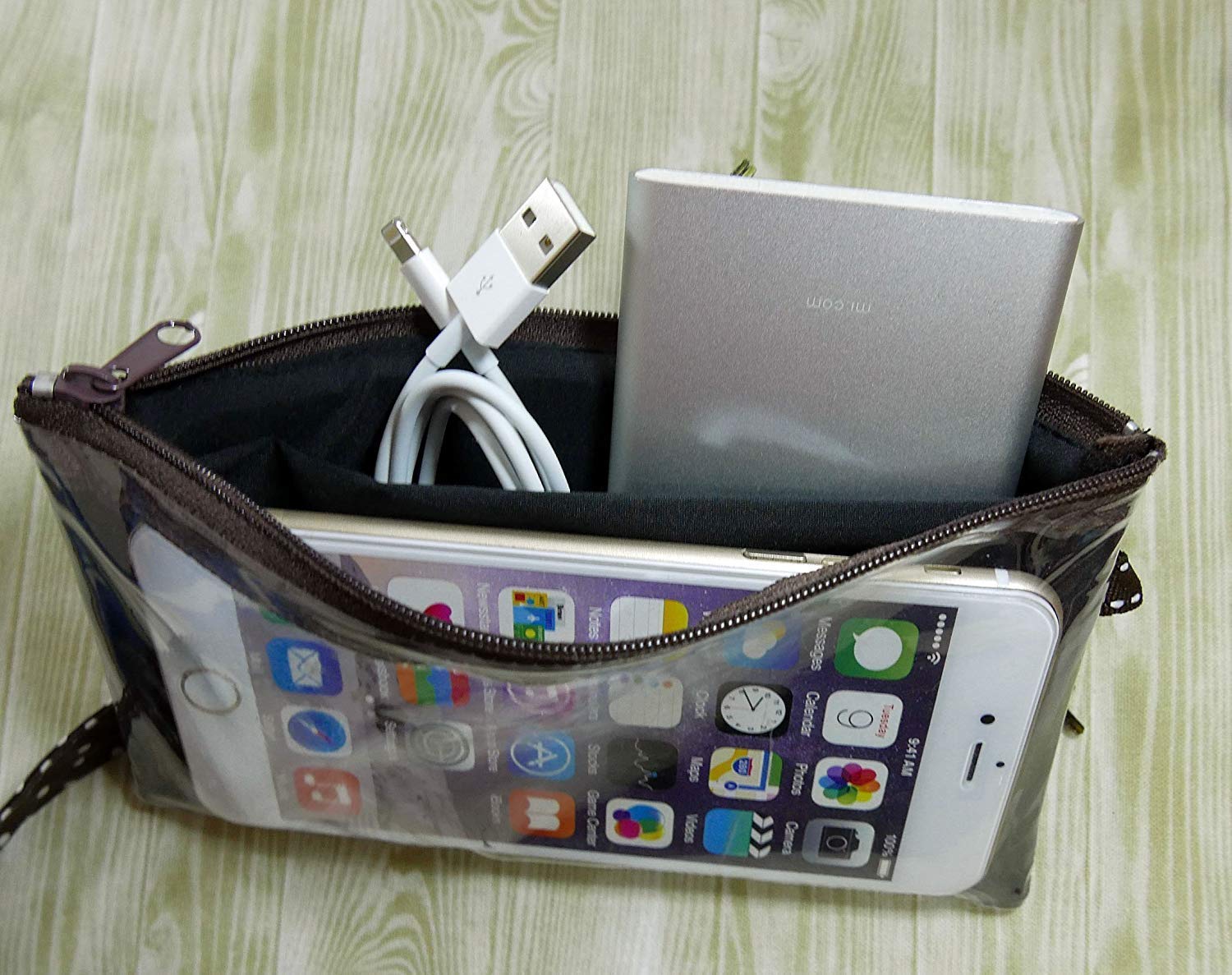 Tainada 2-in-1 Phone Wristlet Purse with Clear View Window & Detachable Neck Strap - Compatible with iPhone 16/15 Pro Max/Plus & Samsung S24+/S23/A54 (Purple) - Perfect for Shopping, Travel, and Hands-Free Convenience