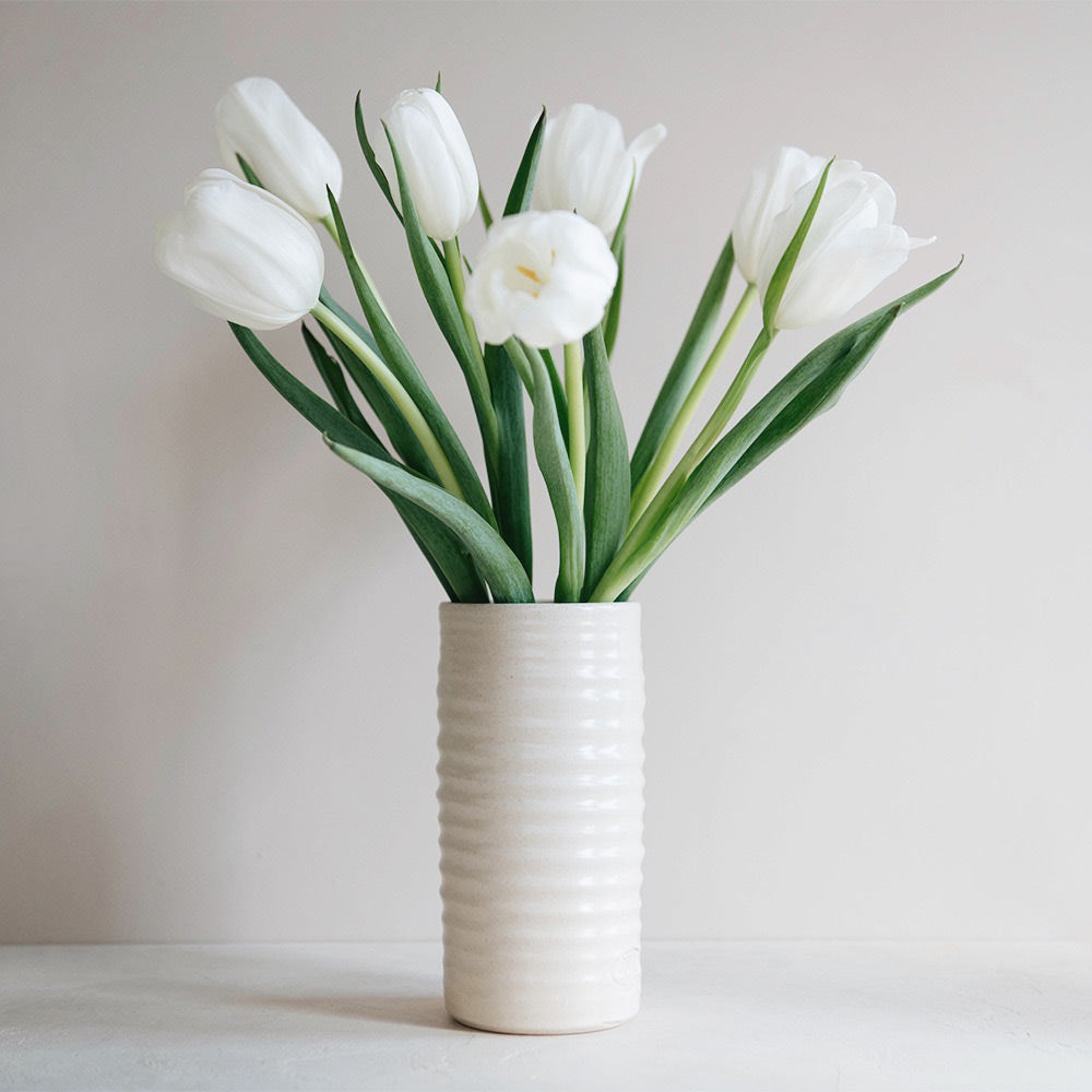 Premium Ceramic Vase - Elegant Tall Decorative Vase for Home & Office Decor - Perfect for Flowers, Centerpieces, and Modern Interior Design