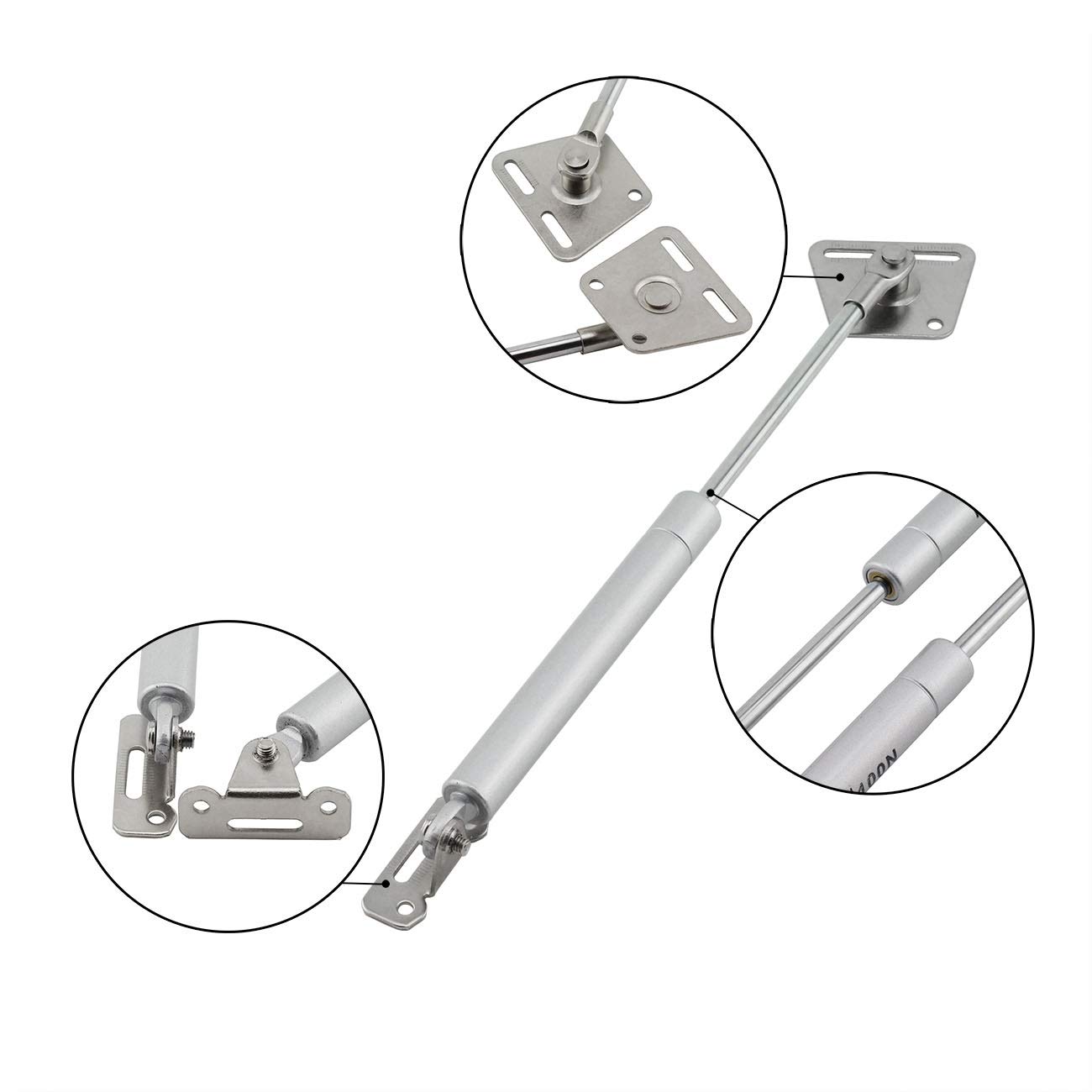 2-Pack Hydraulic Support Rods for Cabinet Doors - Soft Close Gas Strut Hinge, Furniture Hardware Fittings, Tatami Door Buffer, Telescopic Rod - Perfect for Kitchen Cabinets, Wardrobes & Storage Units