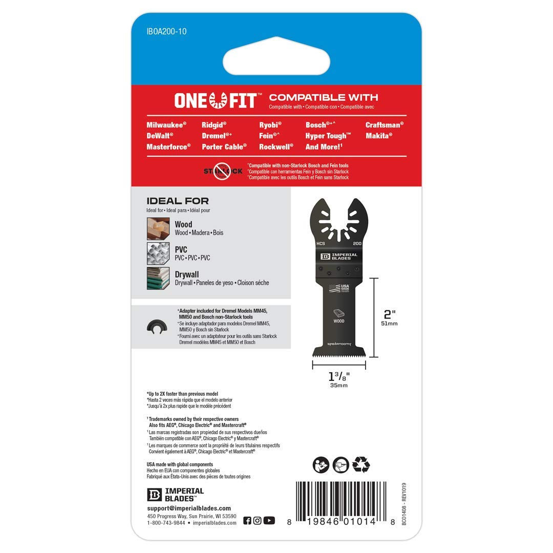 IBOA200-10 One Fit 1-3/8