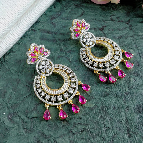 Exquisite American Diamond Chhandali Earrings for Women & Girls – Perfect for Weddings, Parties & Special Occasions